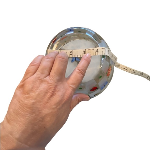 Lenox Crystal Hand painted Natures Splendor Crystal Floral & Dragonfly Bowl - Picture 9 of 12